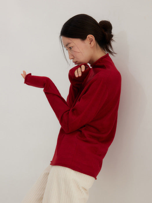 [moia] wholegarment turtleneck (red)