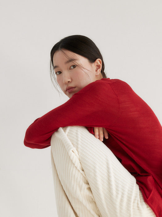 [moia] wholegarment turtleneck (red)