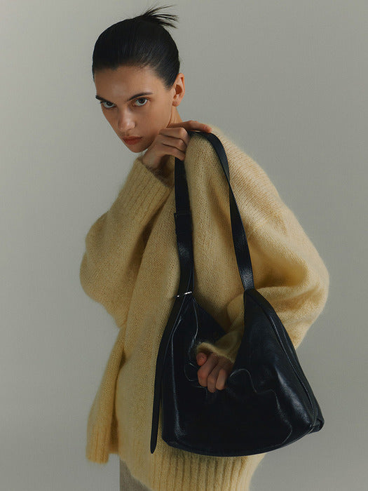 [vunque] [Editor's Pick] Perfect Button-Up Soft Hobo Small (5 Colors)