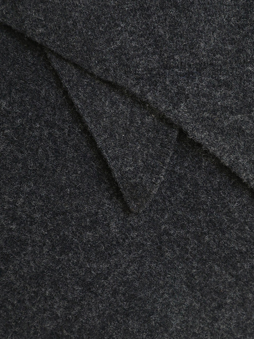 [nothing written] Triangle cashmere muffler (Charcoal)