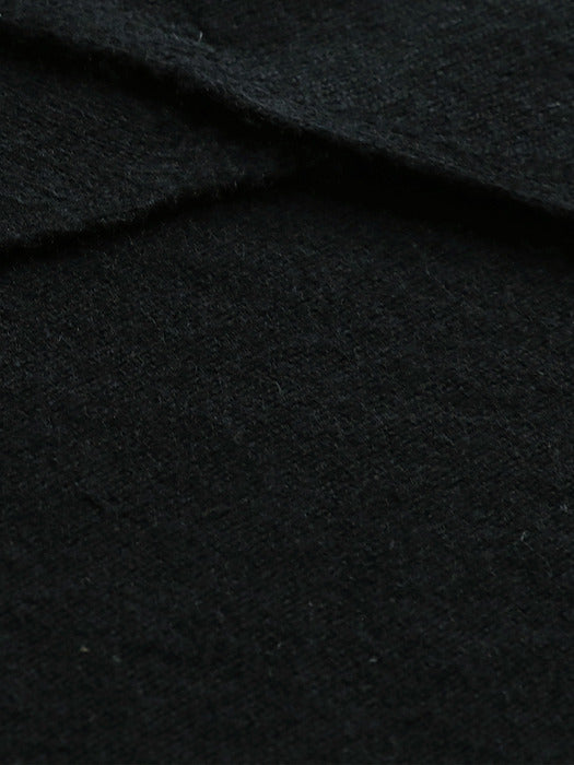 Nothing Written Triangle cashmere muffler (Black)