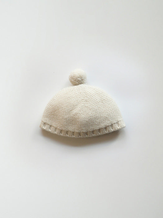 Nothing Written Alpaca knit beanie (Ivory)