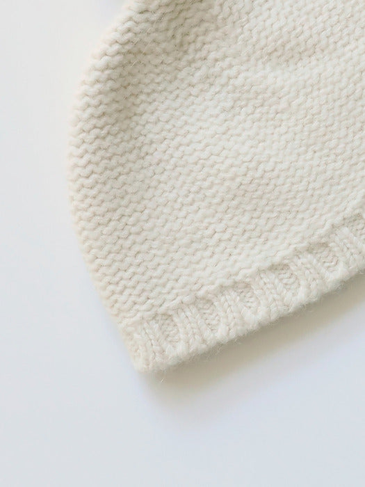 Nothing Written Alpaca knit beanie (Ivory)