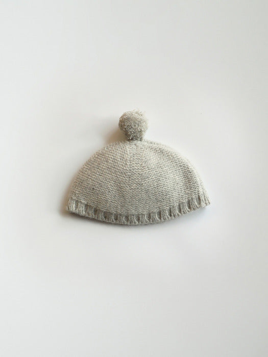 Nothing Written Alpaca knit beanie (Gray)