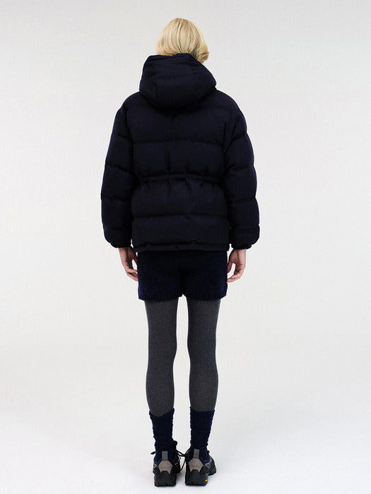 [nothing written] Knitted short pants (Navy)