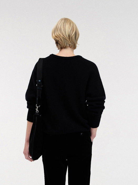 Nothing Written Pound alpaca sweater (Black)