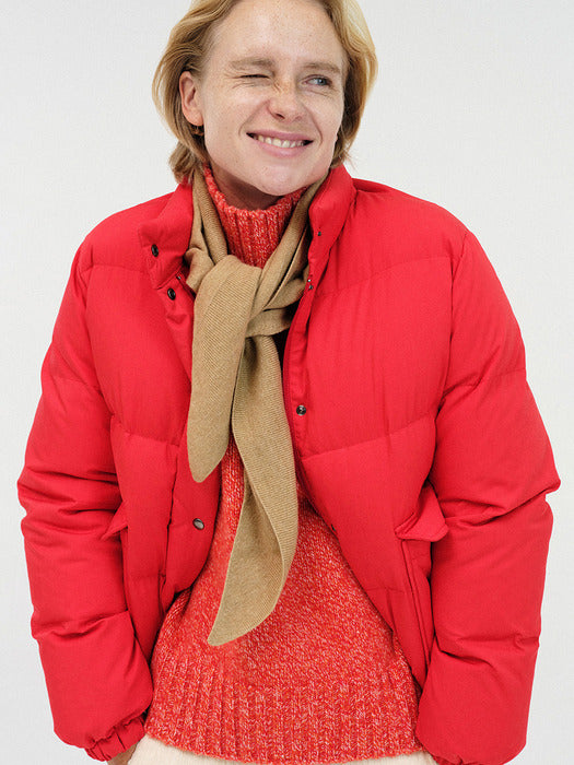 [nothing written] Tella cropped puffer jacket (Red)