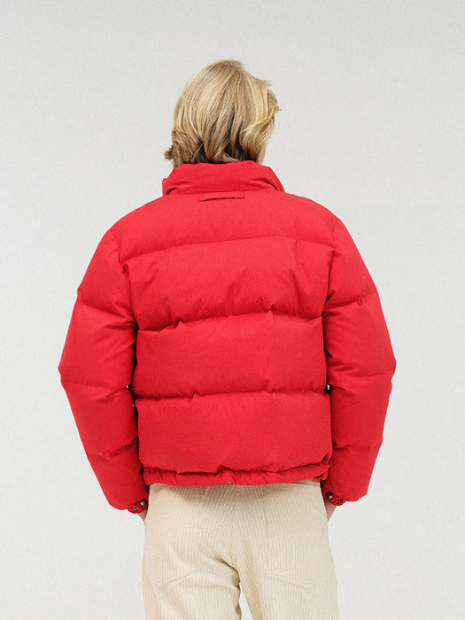 [nothing written] Tella cropped puffer jacket (Red)