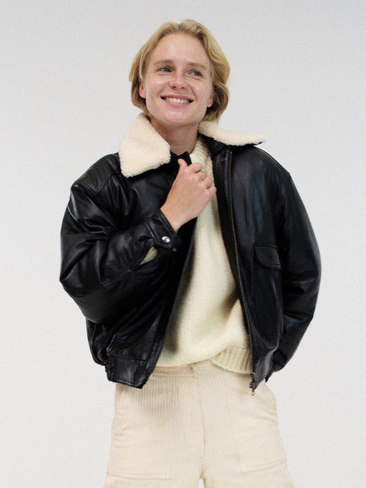 Nothing Written Classic G-1 flight jacket (Black)