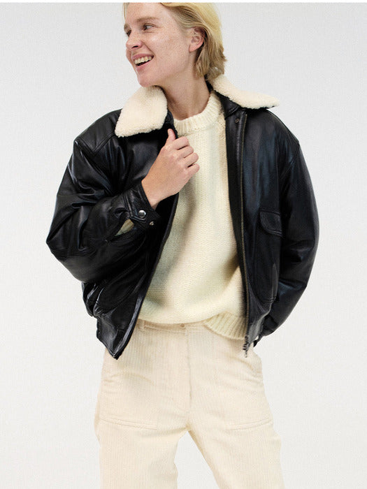 [nothing written] Classic G-1 flight jacket (Black)