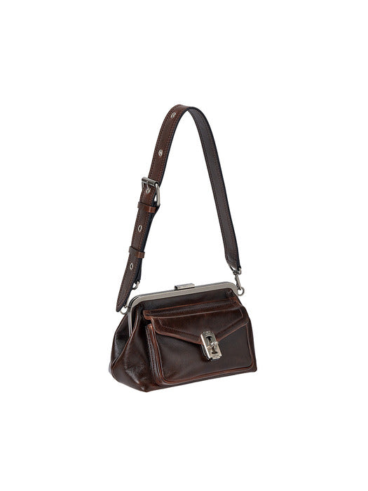 [vunque] [GoMinSi PICK] Occam Doux Cargo Frame Shoulder S Brown