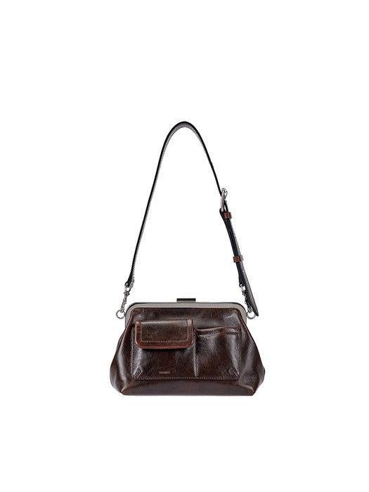 [vunque] [GoMinSi PICK] Occam Doux Cargo Frame Shoulder S Brown