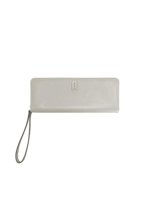 [vunque] Perfec Zipper Card Long Wallet (퍼펙 지퍼 카드 장지갑) Light Beige