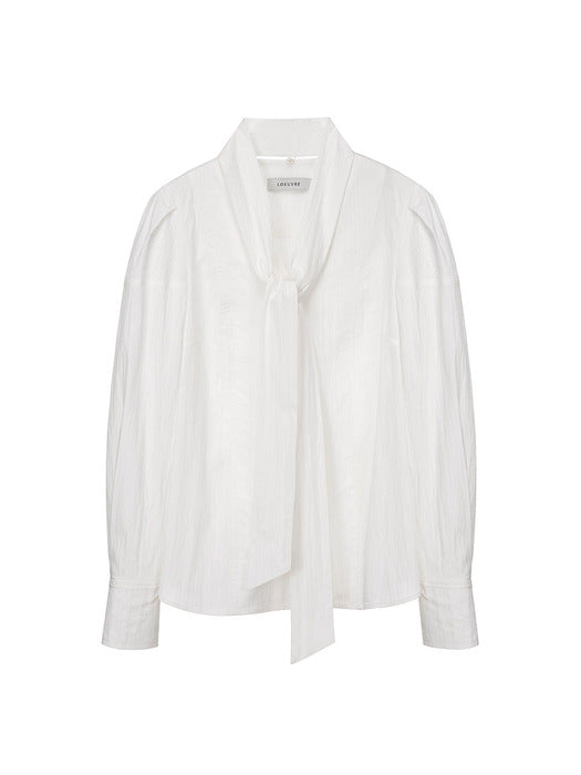 Loeuvre Tie Puff Sleeve Blouse