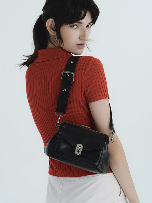 [vunque] Occam Doux Cargo Frame Shoulder S (Small) in Black