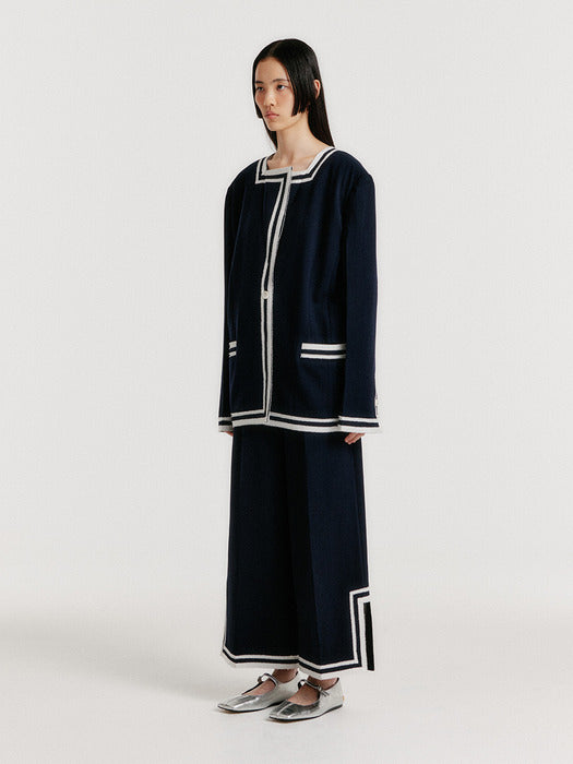 Eenk Yintana Contrast Jacket - Navy