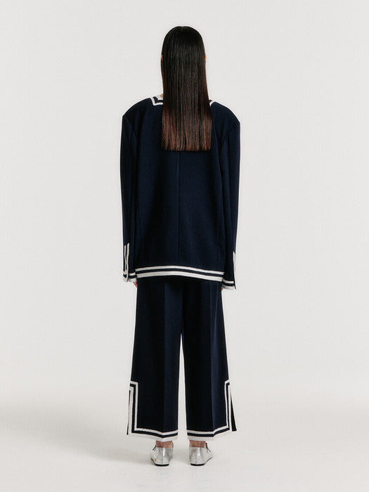 Eenk Yintana Contrast Jacket - Navy