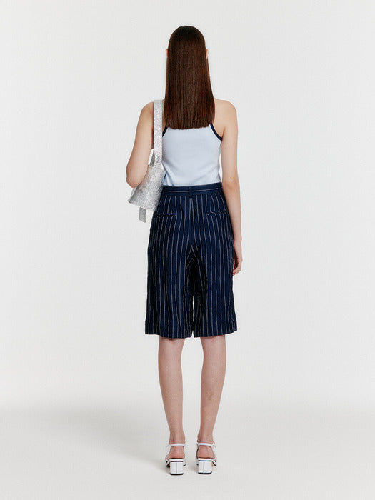 Eenk Youe Contrast Halter Top - Sky Blue