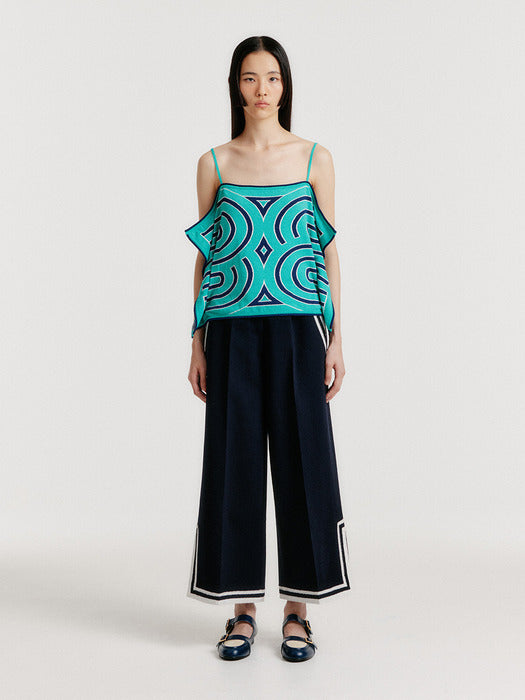 Eenk Yoon Sleeveless Logo Knit Top - Green