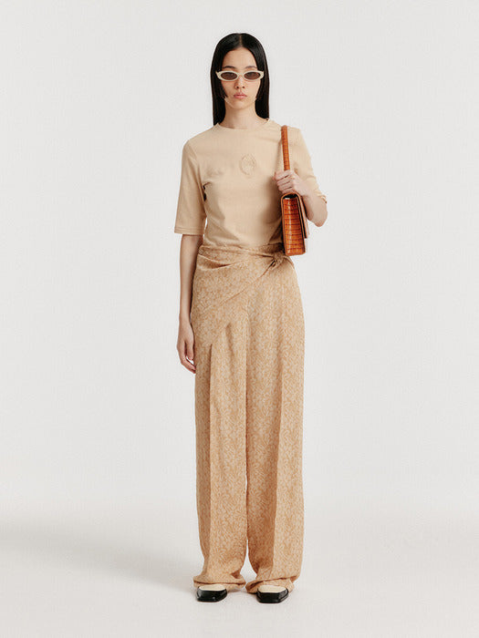 Eenk Yedia Scarfed Pants - Beige