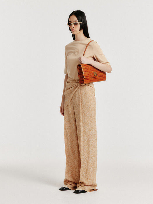 Eenk Yedia Scarfed Pants - Beige