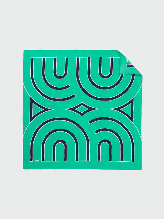 Eenk Yue Logo Scarf - Green