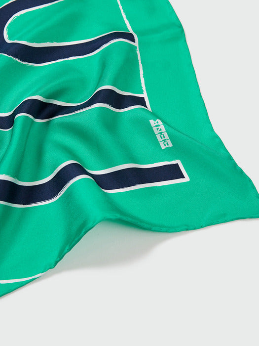 Eenk Yue Logo Scarf - Green