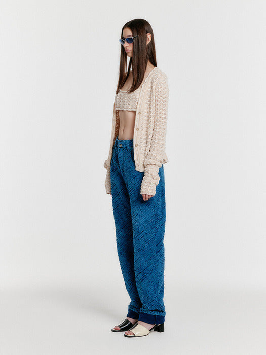 Eenk Yiyi Classic Denim Pants - Blue