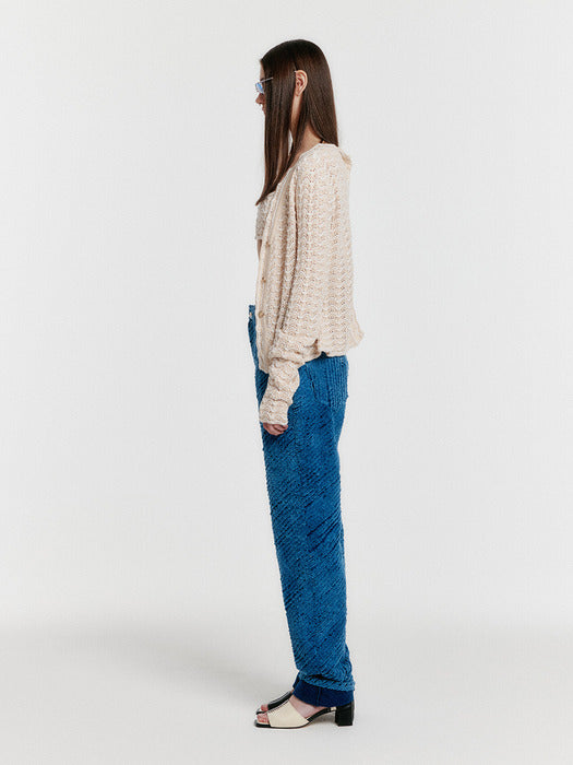 Eenk Yiyi Classic Denim Pants - Blue