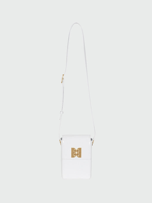 Eenk Hanee Petit Square Bag - Crinkle White