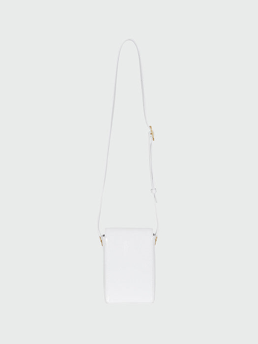 Eenk Hanee Petit Square Bag - Crinkle White