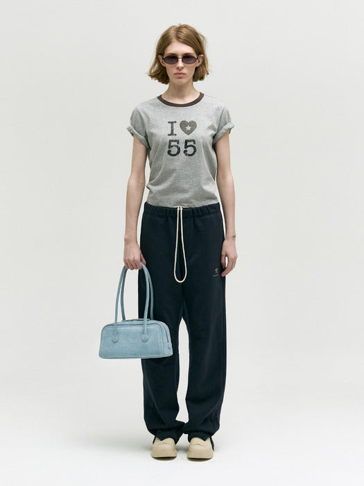 SOFT BAGUETTE BAG_blue suede