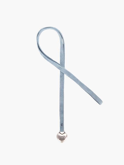 HEART CHARM_blue suede