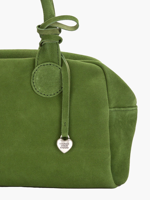 HEART CHARM_forest suede