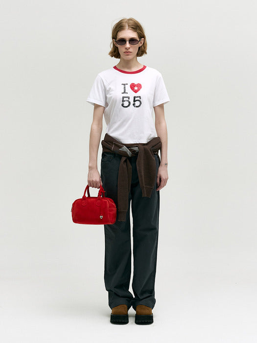 SOFT BOWLING_red suede
