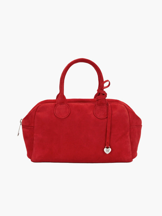 SOFT BOWLING_red suede