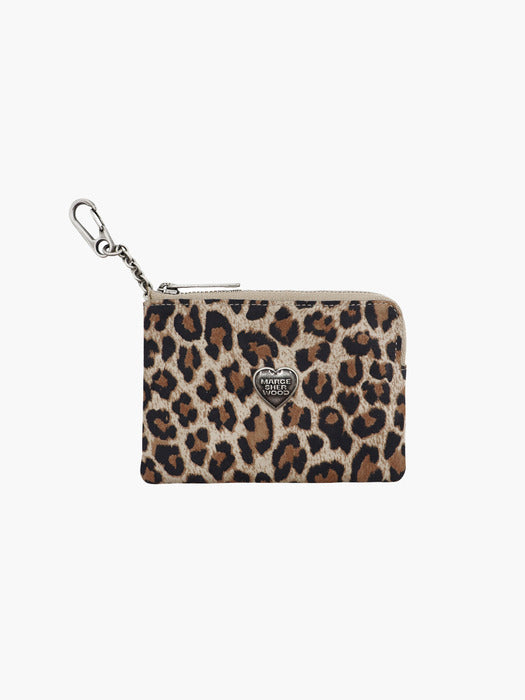 Margesherwood Heart Zipper Wallet Silver Logo