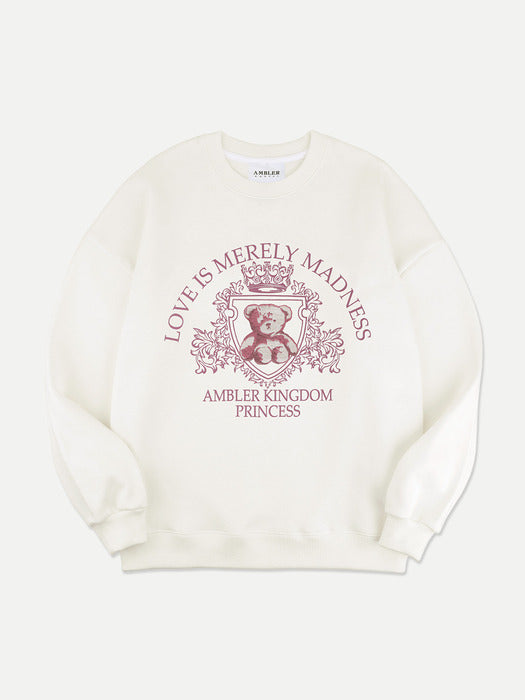[ambler] AMBLER Kingdom Over fit Sweatshirt AMM1204 (Ivory)