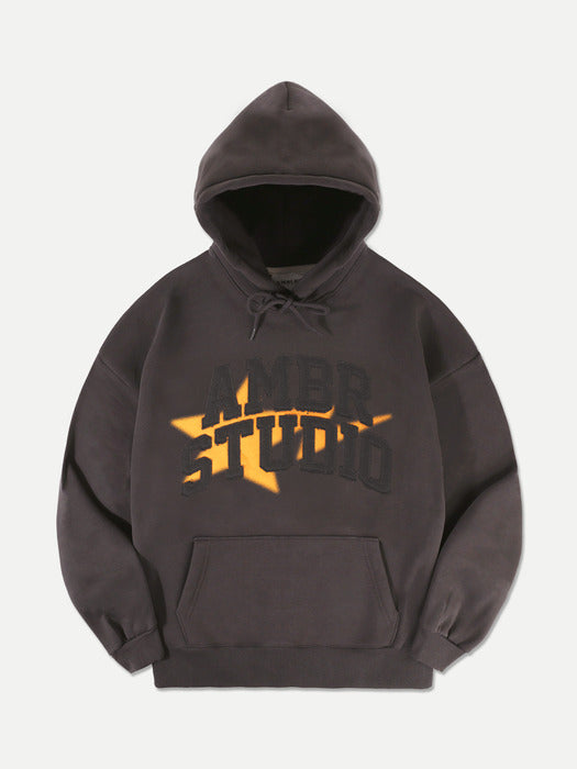 [ambler] Shooting star Over fit Hoodie AHP1103 (Dark-Gray)