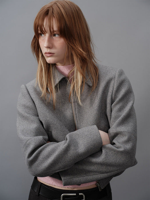 [raive] Trucker Jacket in Grey VW4SJ040-12