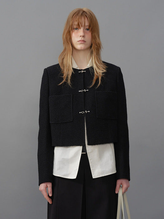 [raive] Pocket Tweed Jacket VW4SJ003_2color