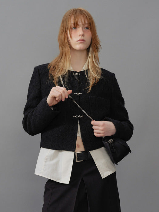 [raive] Pocket Tweed Jacket VW4SJ003_2color