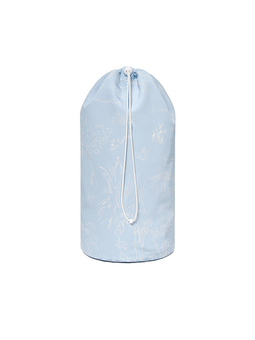 Kijun Drawing Sport Bag Unisex Print Sky Blue