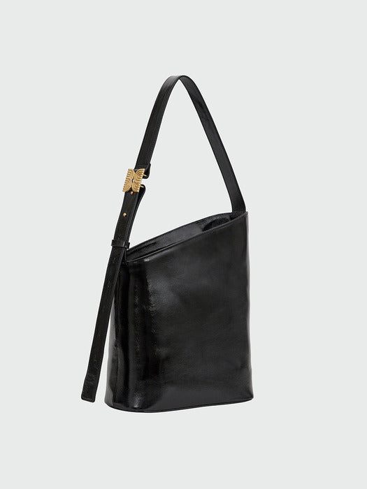 Eenk Halog Trapezoid Shoulder Bag - Black