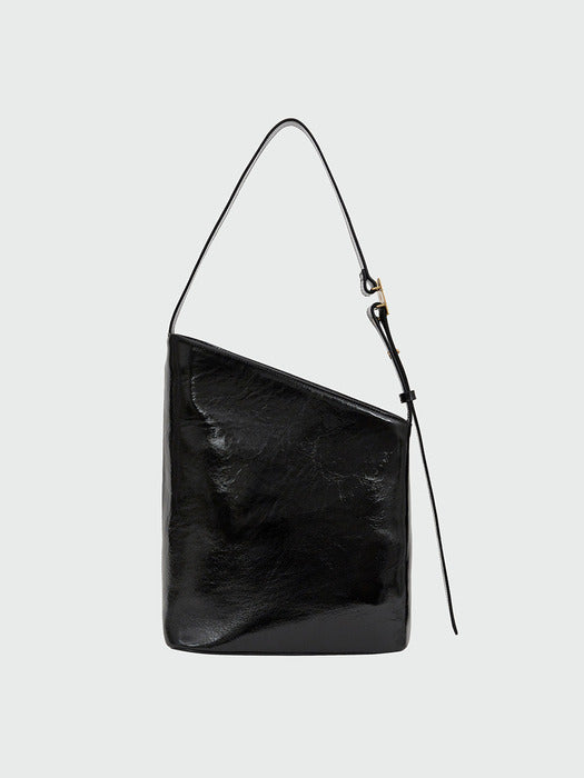 Eenk Halog Trapezoid Shoulder Bag - Black