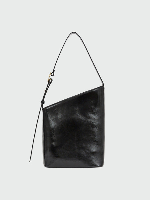 Eenk Halog Trapezoid Shoulder Bag - Black