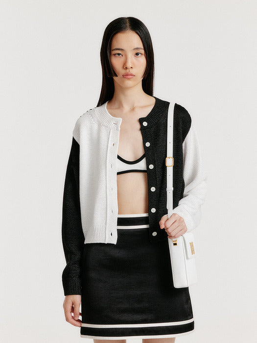 [EENK] Youo Contrast Bralet - White