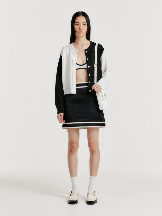 [EENK] Youo Contrast Bralet - White