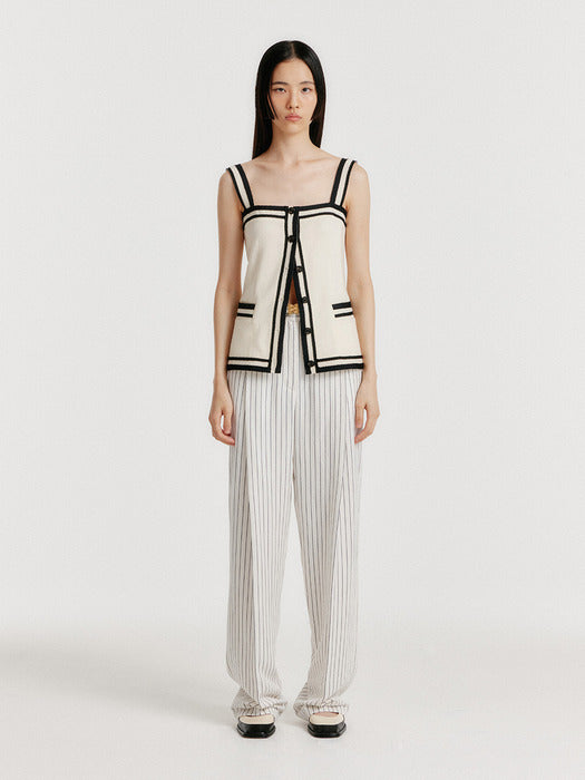 Eenk Yiom Classic Straight Pants - Ivory