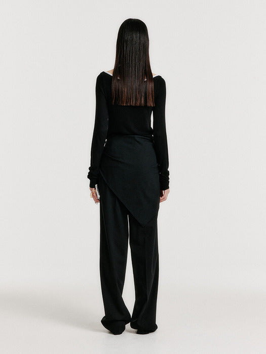 Eenk Yedia Scarfed Pants - Black